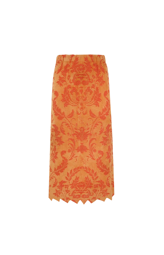 Kox Jacquard Viscose Midi Skirt