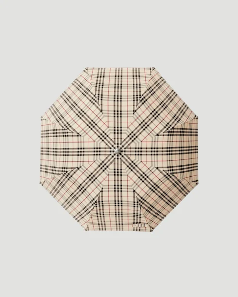Vintage-Check Folding Umbrella — снимка 2