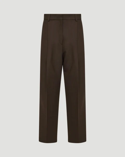 Pleated Straight Trousers