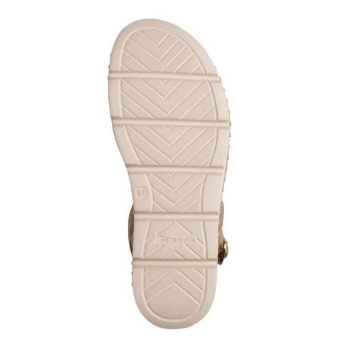 Дамски Равни Сандали TAMARIS – 1-28227-46-402 BEIGE COMB — снимка 6