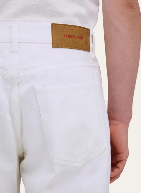 Панталон от деним Ferragamo — снимка 4