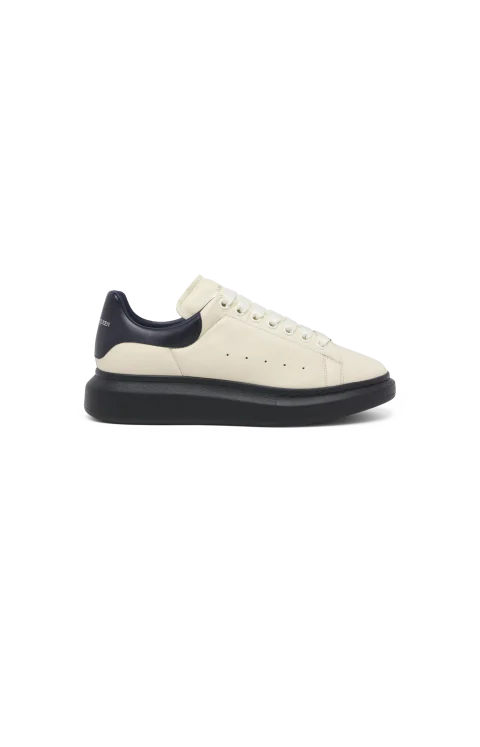 Men's Oversized Sneaker in Cream/Dark Blue
