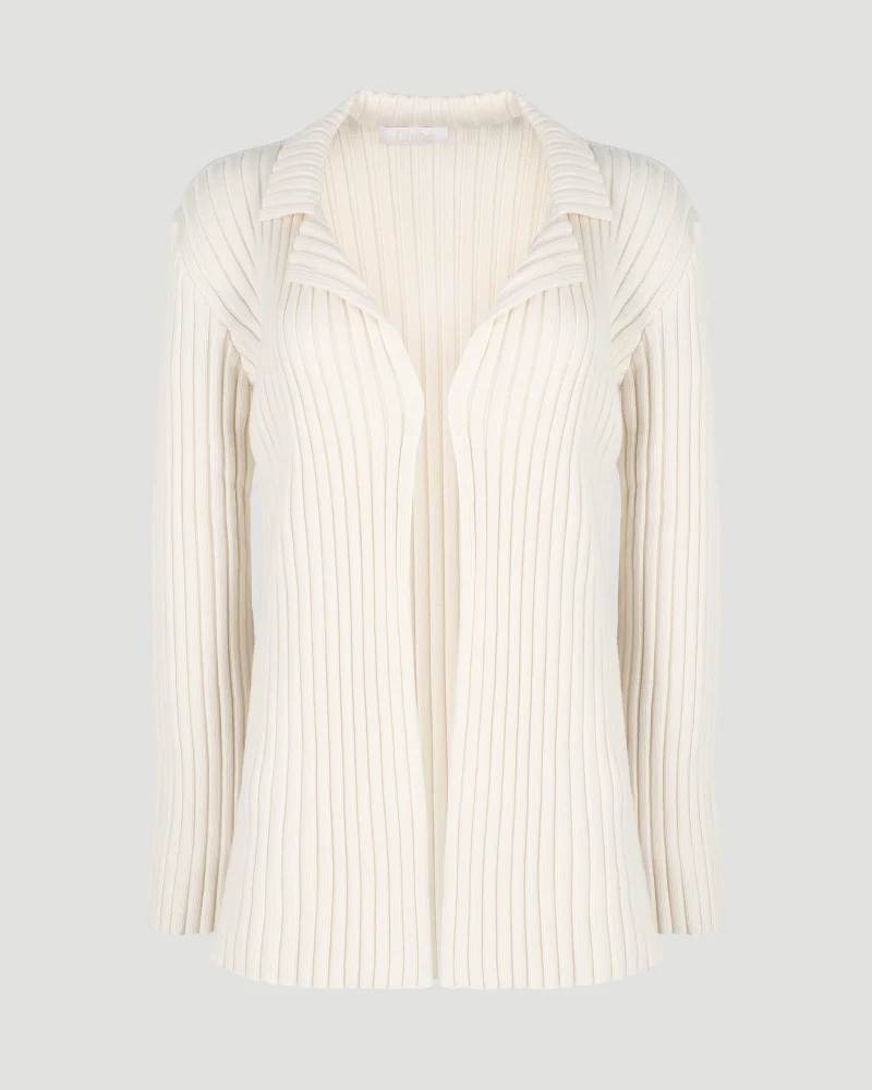 Knitted Cardigan in Cream