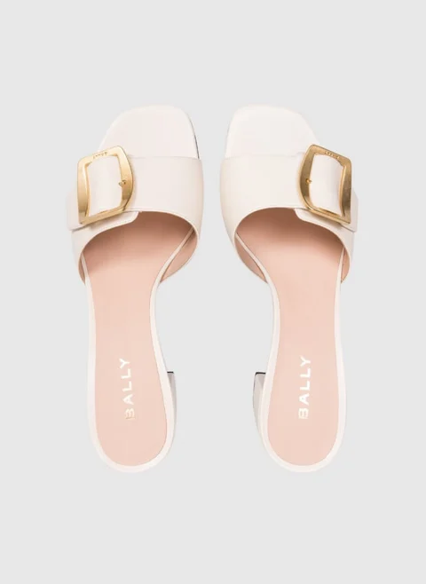 Кожени чехли на ток Bally — снимка 4