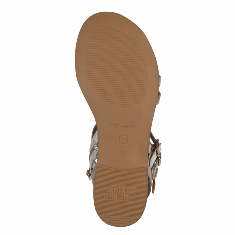 Дамски Равни Сандали TAMARIS – 1-28155-44-988 BRONCE COMB — снимка 6