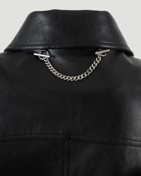 Black Leather Jacket — снимка 5