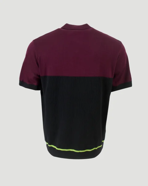 Stripe Merino Knit Polo — снимка 3
