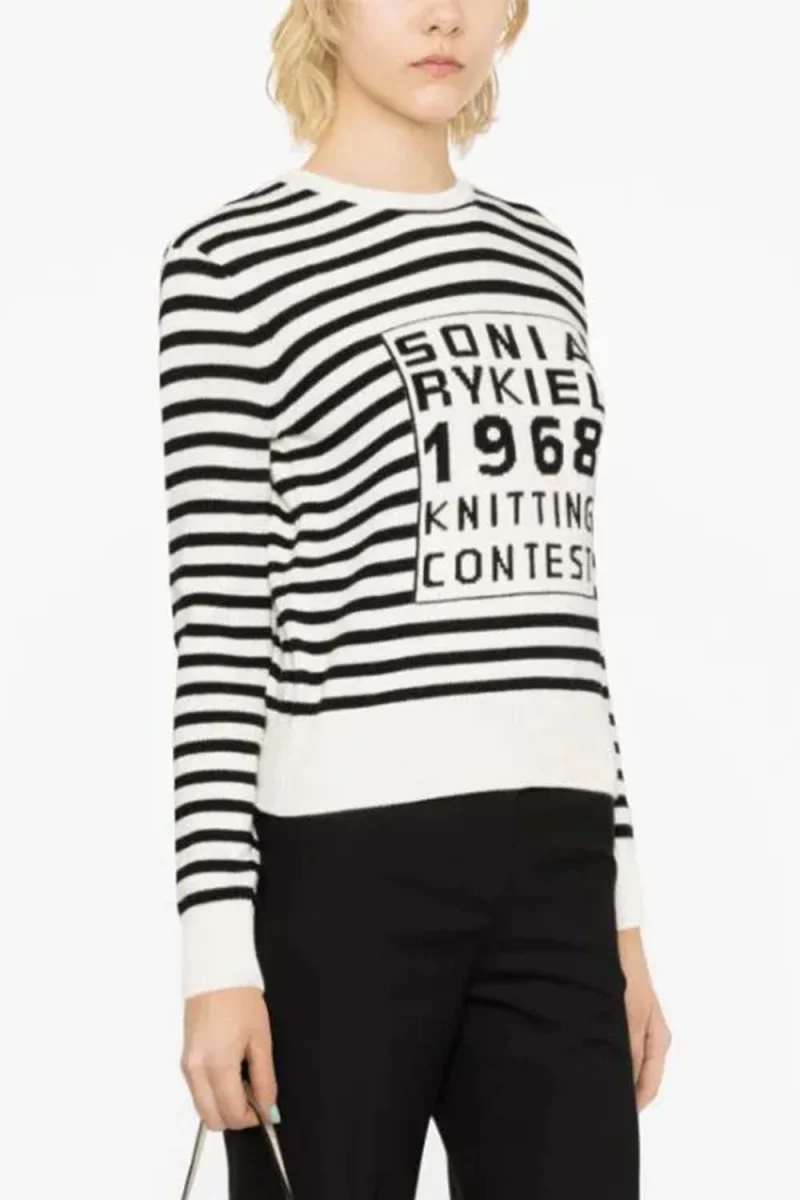 Плетено Pu Stripes Inta 23E49U98 R03 raye noir/ecru — снимка 2