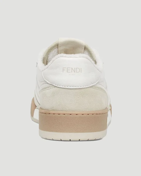 Fendi Match Low Top Sneakers in White — снимка 4
