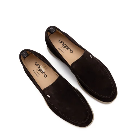 Мъжки кафяви мокасини UNGARO — снимка 7