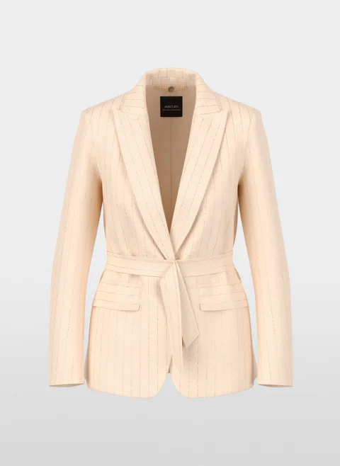 Сако с фино райе Marc Cain Collections — снимка 5