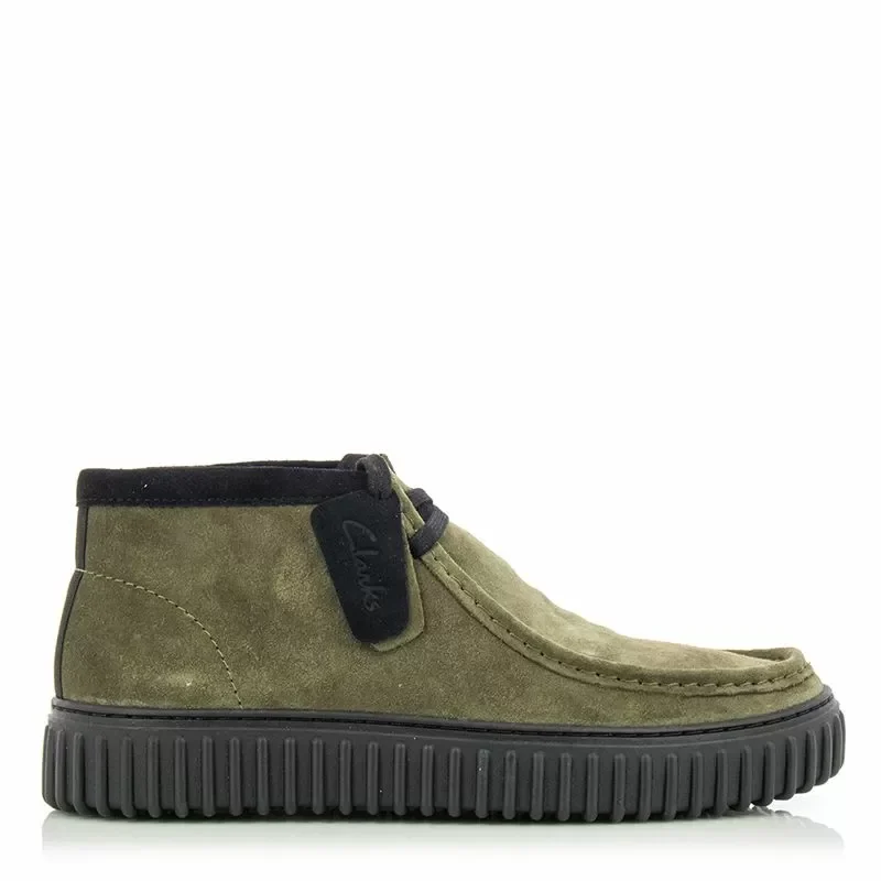 Мъжки Ежедневни Боти CLARKS – 26173595 TORHILL HI DARK OLIVE SDE
