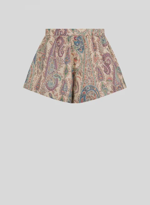 Къс панталон с цялостен принт Etro Kids — снимка 2