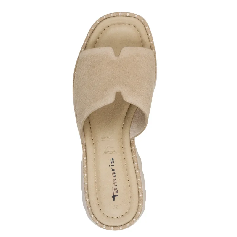 Дамски Чехли На Платформа TAMARIS – 1-27235-46-341 TAUPE — снимка 5