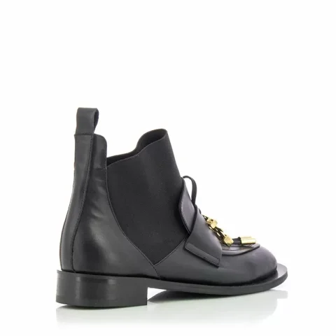 Дамски Равни Боти CARLO FABIANI – 063-6653 BLACK — снимка 2