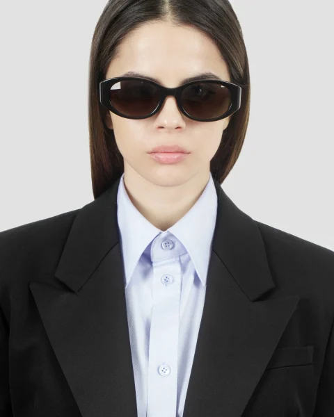Tuesday Round Sunglasses in Black — снимка 2