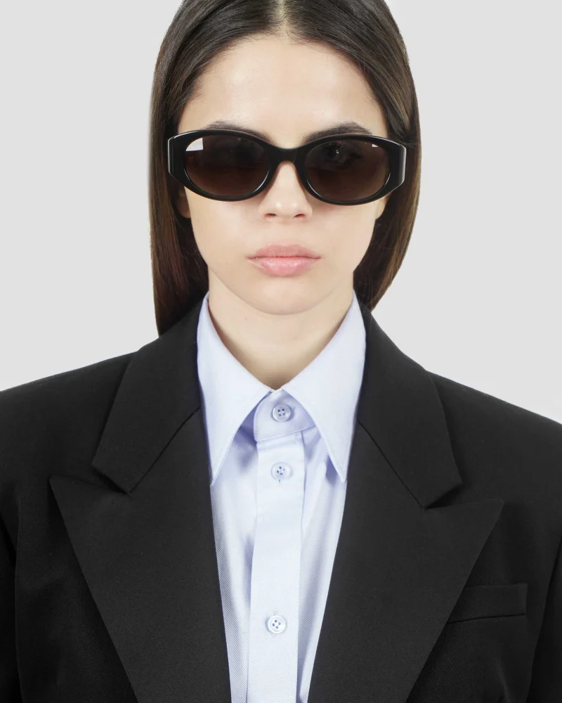 Tuesday Round Sunglasses in Black — снимка 2
