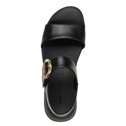 Дамски Сандали На Платформа TAMARIS – 1-28254-46-001 BLACK — снимка 5
