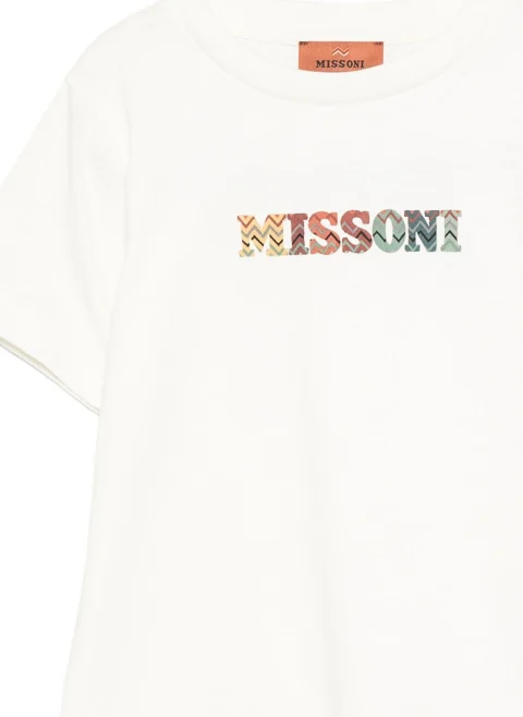 Тишърт с лого Missoni Kids — снимка 2