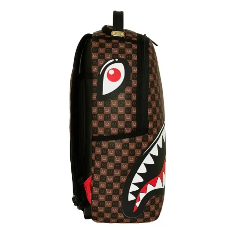 Раница SHARKS IN PARIS WTF BUBBLE BROWN CHECK SPRAYGROUND — снимка 6