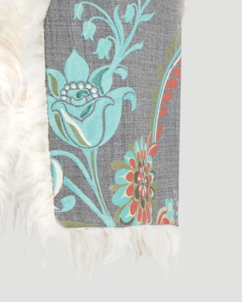 Cropped Waistcoat with Daffodil Print — снимка 3