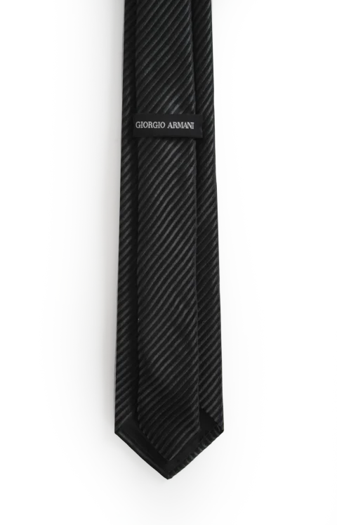 Silk Tie in Black — снимка 2