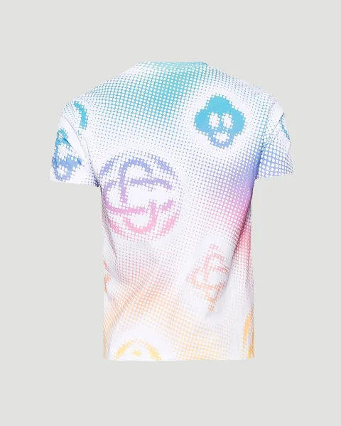 Halftone Logo Fitted Short Sleeve T‑Shirt — снимка 2