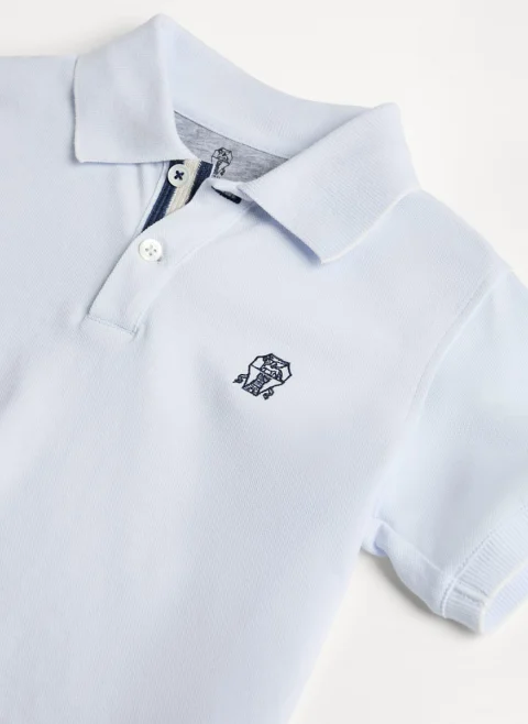Класически полошърт Brunello Cucinelli Kids 6 — снимка 3