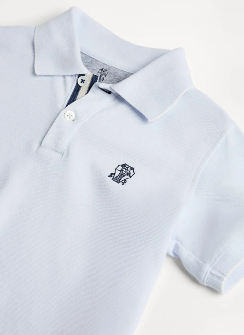 Класически полошърт Brunello Cucinelli Kids 6 — снимка 3