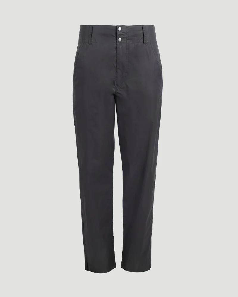 Tapered Tailored Trousers in Black