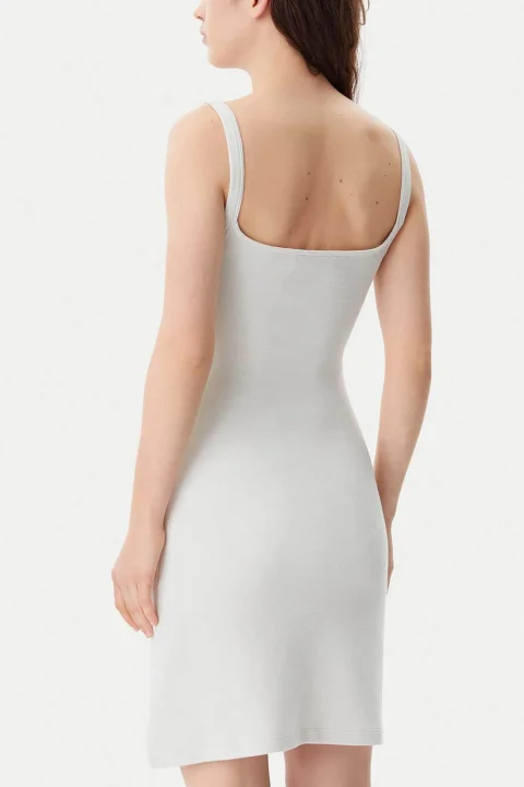 Рокля Soft Rib Fit & Flare J20J225272 ADA chalk — снимка 2