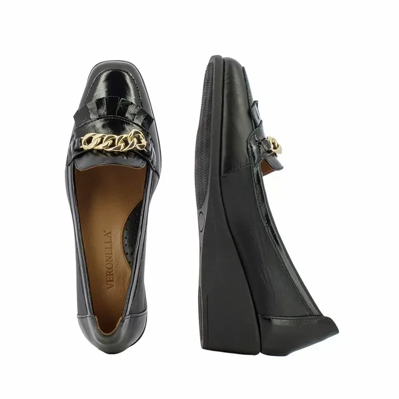 Дамски Обувки На Платформа VERONELLA – 25140129 BLACK — снимка 5