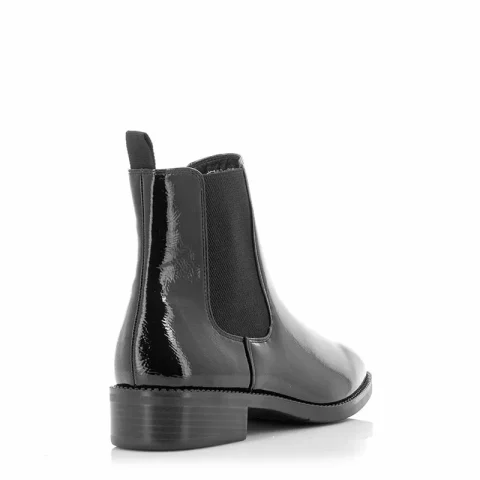 Дамски Равни Боти TAMARIS – 1-1-25340-21 BLACK PATENT — снимка 2