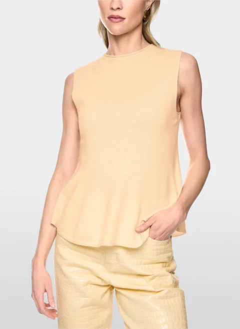 Топ от фино плетиво с пеплум Marc Cain Collections