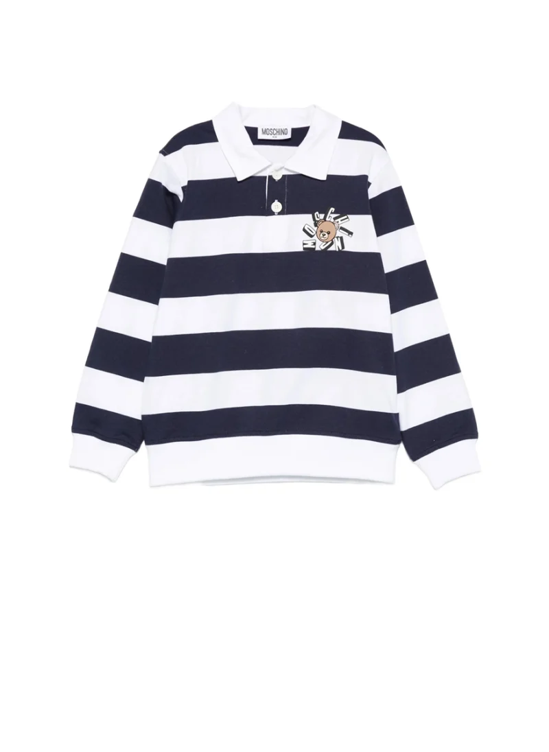 Раиран полошърт Moschino Kids