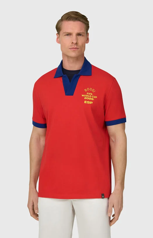 Червен поло-шърт FIFA World Cup Испания — снимка 2