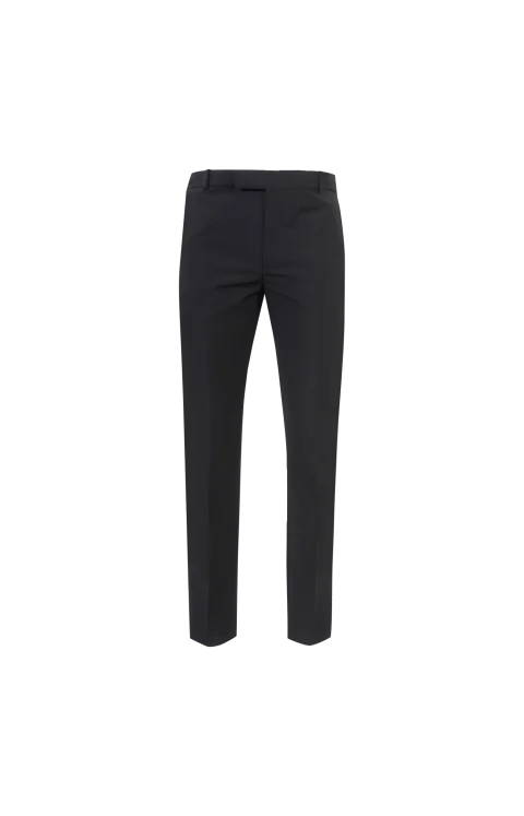 Men's Wool Trousers in Black