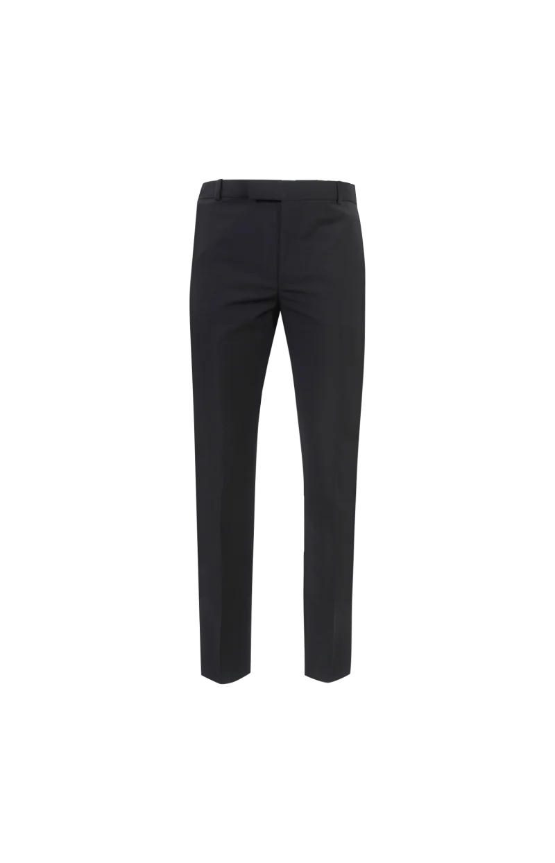 Men's Wool Trousers in Black