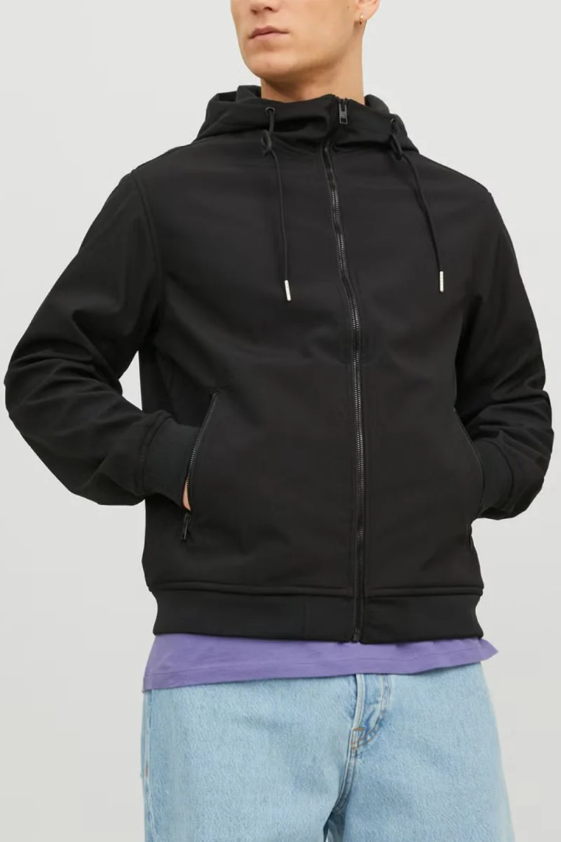 Яке Jjebasic Softshell Hood 12236300 C-N10 black — снимка 2