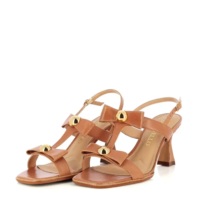Дамски Сандали На Ток CECCONELLO – 2719002 COCONUT — снимка 3