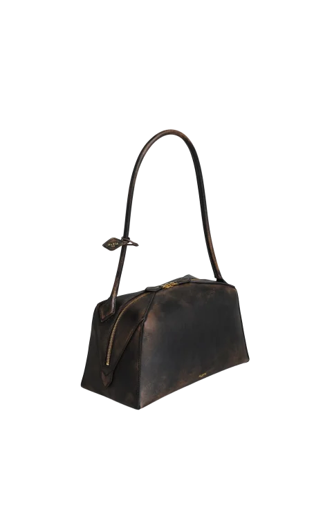 Le Bouledogue Bag in Aged Leather — снимка 2