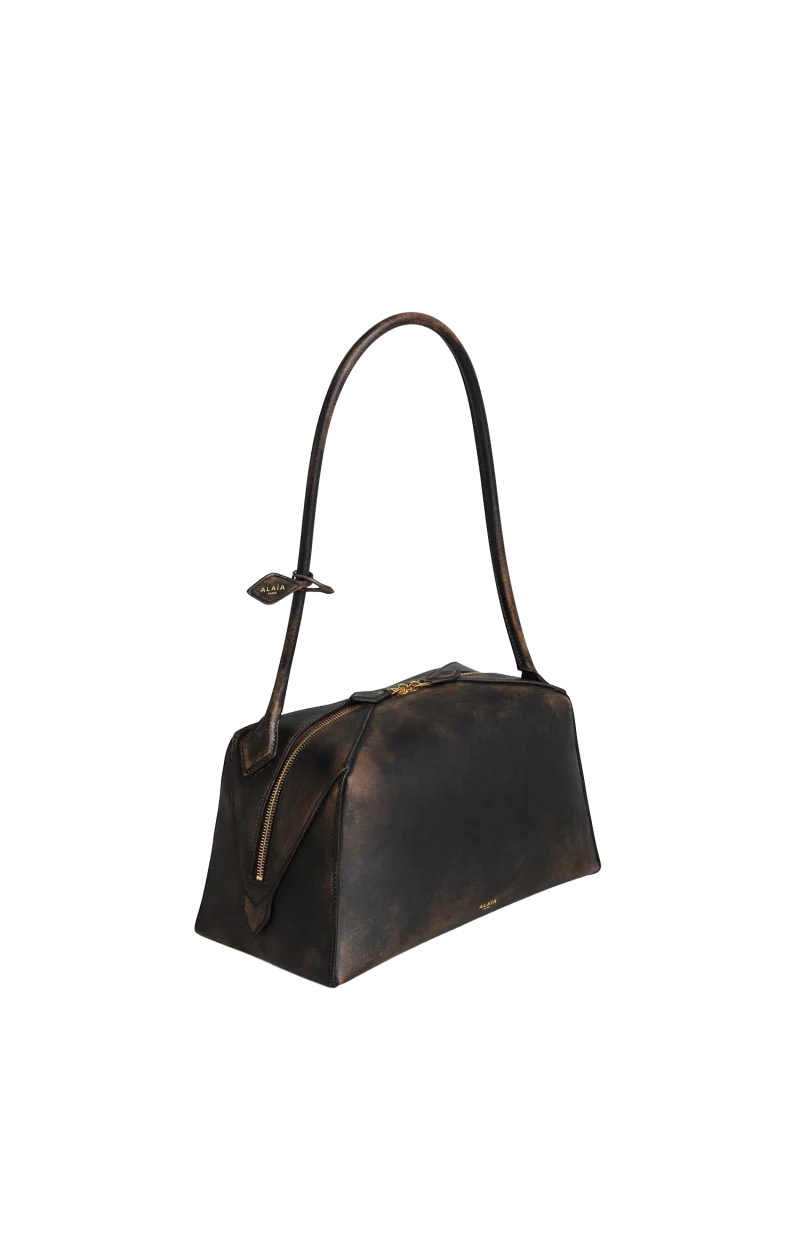 Le Bouledogue Bag in Aged Leather — снимка 2