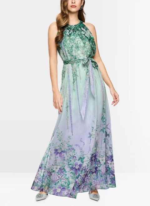 Рокля с флорален принт 'Romantic elegance' Marc Cain Glam