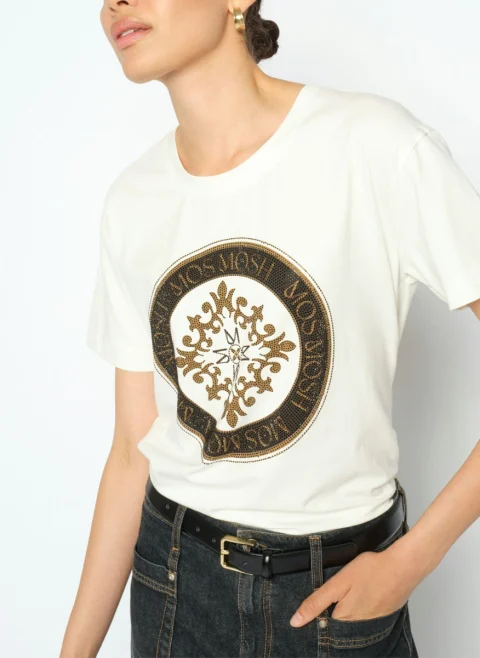 Тишърт с декоративни кристали Mos Mosh Judd — снимка 7