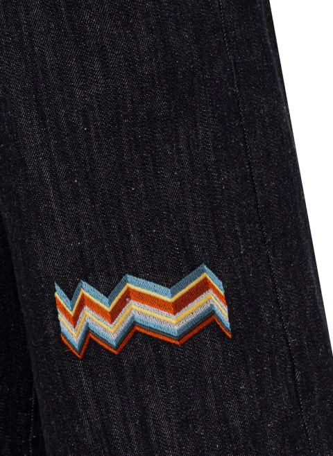 Къс панталон от деним Missoni Kids — снимка 4