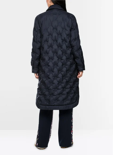 Дълго яке с флорални мотиви Marc Cain Sports — снимка 3