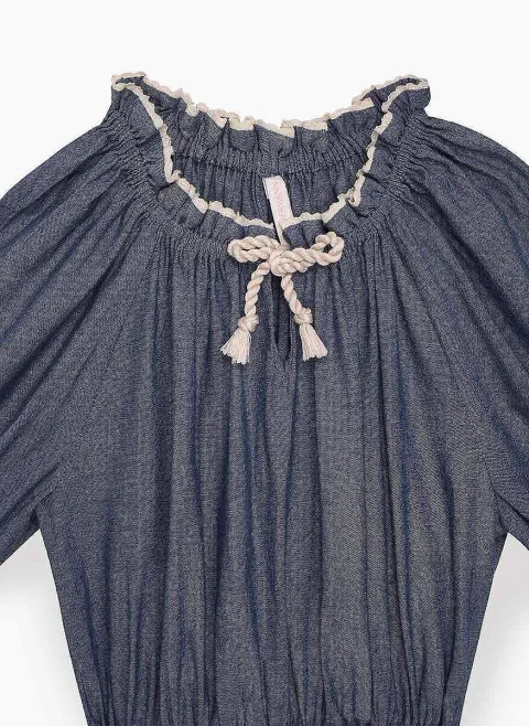 Рокля от памук Zimmermann Kids — снимка 3