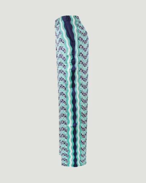 Monogram Silk Trousers — снимка 2
