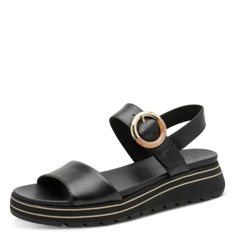 Дамски Сандали На Платформа TAMARIS – 1-28254-46-001 BLACK — снимка 3