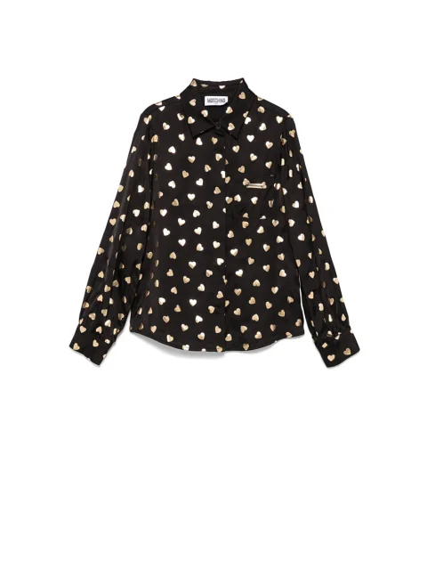 Риза с принт Moschino Kids